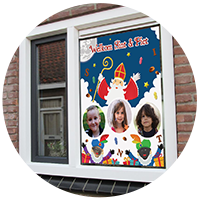 SINTERKLAAS POSTER 3 KINDEREN