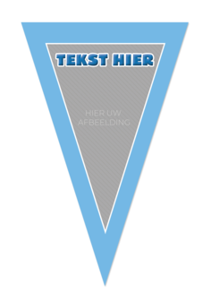 Gepersonaliseerde vlaggenlijn Baby Shark thema template