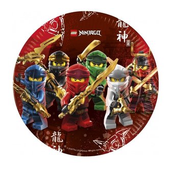 Ninjago party bordjes