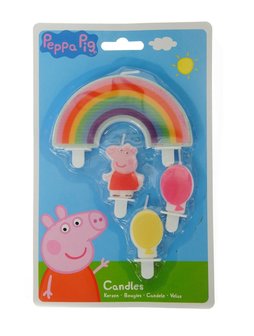 Peppa Pig verjaardagstaart kaarsjes