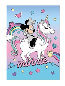 Minnie Mouse fleece deken Unicorn