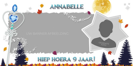 Gepersonaliseerde muurbanner Frozen 2 thema - Template