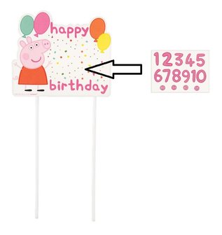 Peppa Pig taart decoratie kit