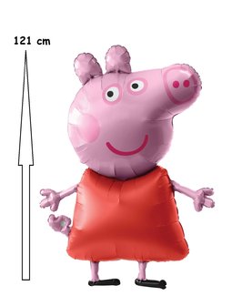 Peppa Pig Airwalker folie ballon 121 cm groot