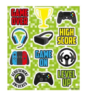 Gaming stickervel