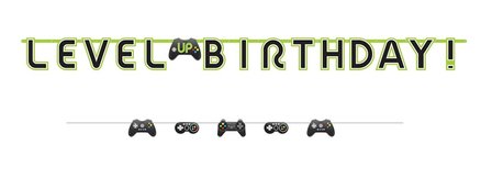 Gaming Level UP verjaardag slinger