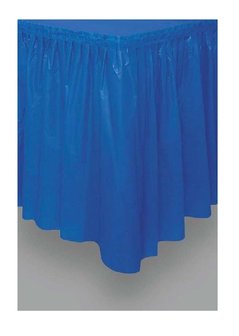 Tafelrok unikleur blauw