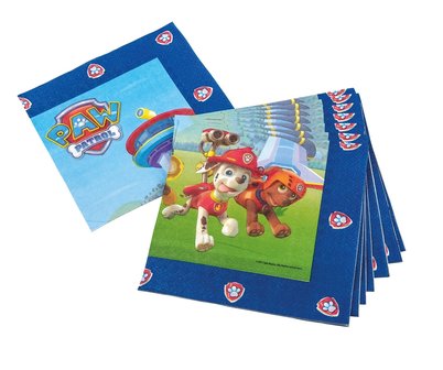 Paw Patrol servetten blauw