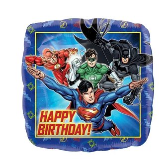 Justice League folie ballon Happy Birthday