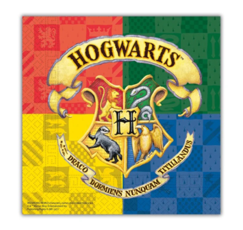 Harry Potter servetten Hogwarts