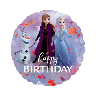 Disney Frozen 2 folie ballon Happy Birthday