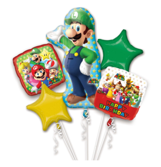 Super Mario folie ballonnen set Luigi