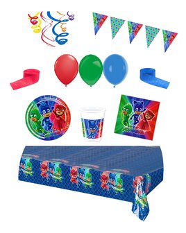 PJ Masks feestpakket Deluxe - pakket voor 8 personen