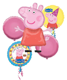 Peppa Pig 5-delig folie ballonnen set 