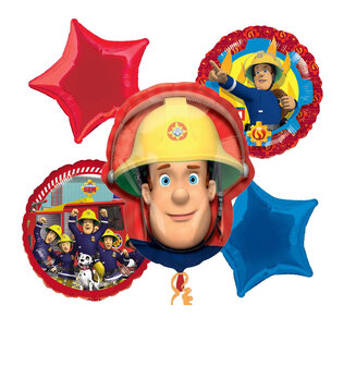 Brandweerman Sam 5-delig folie ballonnen set