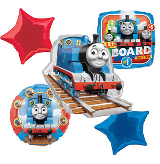 Thomas de Trein 5-delig folie ballonnen set All Aboard