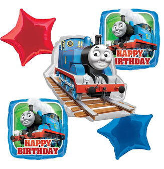 Thomas de Trein folie ballonnen set 5-delig Happy Birthday