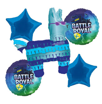 Fortnite 5-delig folie ballonnen set LLama