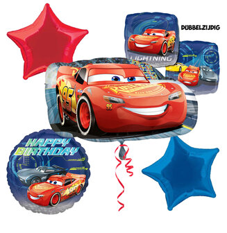 Disney Cars 5-delig folie ballonnen set Happy Birthday