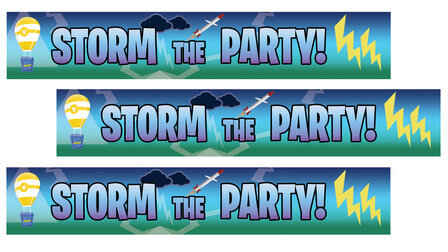 Fortnite Storm the Party slinger - set van 3 stuks