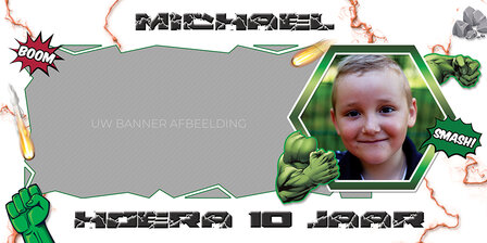 muurbanner Hulk thema