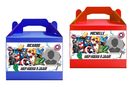 Avengers Happy Meal doosjes