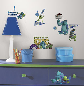 Monsters University 20 delig wanddecoratie muurstickers set voorbeeld