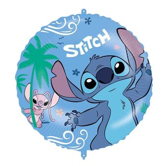Lilo &amp; Stitch folie ballon inclusief ballongewicht en lint