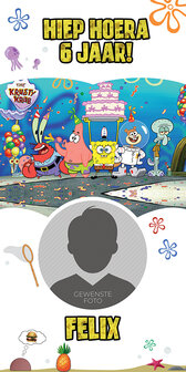 Gepersonaliseerde deurbanner Spongebob