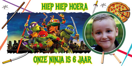 muurbanner Ninja Turtles