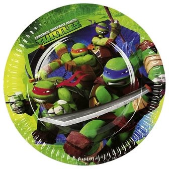 Teenage Mutant Ninja Turtles party bordjes rond