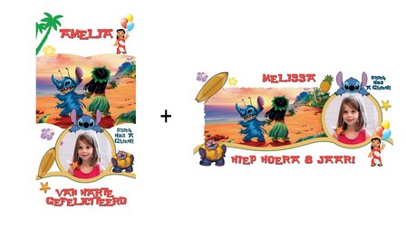 Stitch banner set voorbeeld