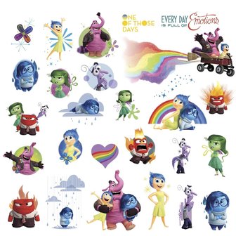 Inside Out 27 delig wanddecoratie muurstickers velindeling