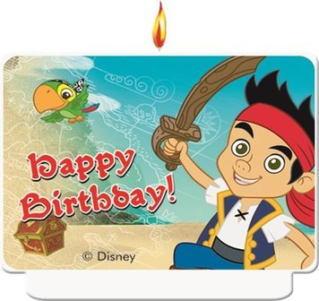Disney Jake en de Nooitgedachtland Piraten verjaardag taart kaars