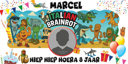 muurbanner Italian Brainrot