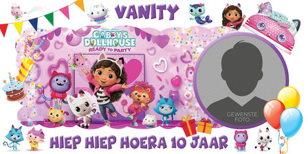 muurbanner Gabby&#039;s Poppenhuis