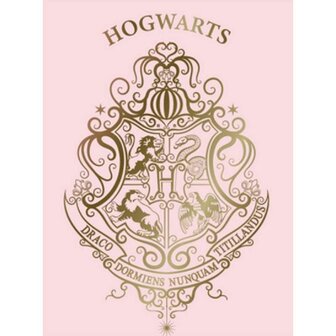 Harry Potter fleece&nbsp;deken roze