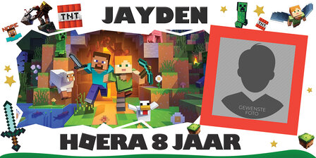 muurbanner Minecraft thema