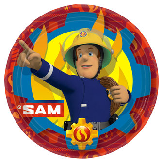 Brandweerman Sam feest bordjes