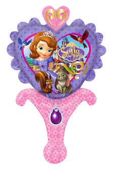 Sofia het Prinsesje folie ballon met handvat
