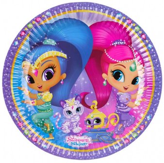 Shimmer and Shine party bordjes