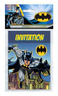Batman uitnodigingen verpakt