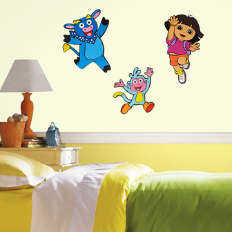 Dora Explorer foam wanddecoratie 3-delig voorbeeld