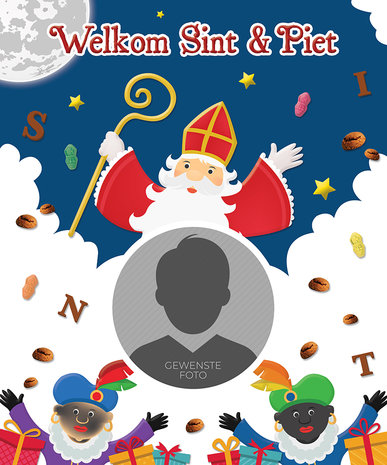 Sinterklaas poster WELKOM SINT en PIET