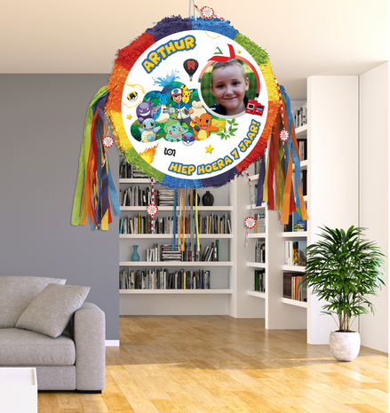 Gepersonaliseerde pinata Pokémon thema kamer voorbeeld