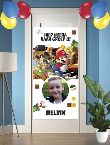 Gepersonaliseerde deurbanner Super Mario