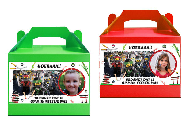 traktatie doosjes Ninjago