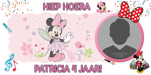  muurbanner Disney Minnie Mouse