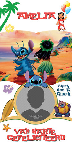 deurbanner Lilo en Stitch