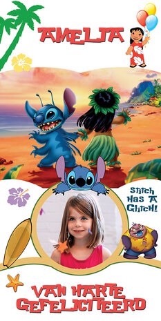 deurbanner Lilo en Stitch